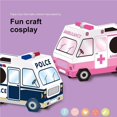 thumbnail image 3 of Car Shaped Wearable Cardboard Box DIY Kit Kindergarten Boys Girls Interesting Traffic Carton Assembly Toy Gift Type 2, 3 of 8