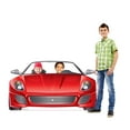 thumbnail image 3 of Cardboard People Red Sports Car Stand-in Life Size Cardboard Cutout Standup, 3 of 4