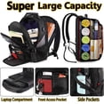thumbnail image 2 of Extra Large 50l Laptop Backpacks Water Resistant College Backpacks Airline Approved Business Work Bag With Usb Charging Port Fits 17 Inch Computer, 2 of 4