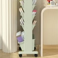 thumbnail image 7 of Taicans 5 Tier Trolley Rolling Book Cart Mobile Bookshelf,Multi-Functional Movable Storage Book Shelves,Slide Out Storage Organizer Narrow Mobile Shelving Unit for office,Dorm,Classroom,Nursery A, 7 of 7
