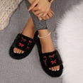 thumbnail image 5 of Fuzzy Slippers Ofreoo Women's Fashion Casual Winter Home Indoor Cotton Slippers, 5 of 8