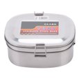 thumbnail image 2 of Abbracc Stainless Steel Bento Lunch Box Dinner Food Container Double Layer M, 2 of 9