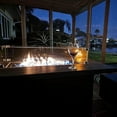 thumbnail image 4 of LayinSun 44" Propane Gas Fire Pit Table, 55000 BTU Rectangular Fire Pit with Glass Wind Guard for Outside Patio Deck Garden Backyard, 4 of 7