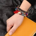 thumbnail image 2 of Designice Rustic Wave Bracelet,Ocean Inspired Charm Bracelet,Coastal Beach Boho Bracelet, 2 of 4