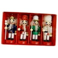 thumbnail image 5 of FVDPWYE Set of 4 Wooden Christmas Nutcracker Handcrafted Sturdy for Table Display Lightweight Xmas Gift Collection Desktop Decoration Multi Color 10cm, 5 of 9