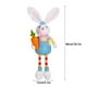 thumbnail image 3 of Decoraciones de Pascua, adornos de Pascua, regalos de Pascua. Muñeca de Pascua sentada con flor de rábano y pies de cuentas. Decoración de escaparate para festivales. Muñeca de conejo., 3 of 3