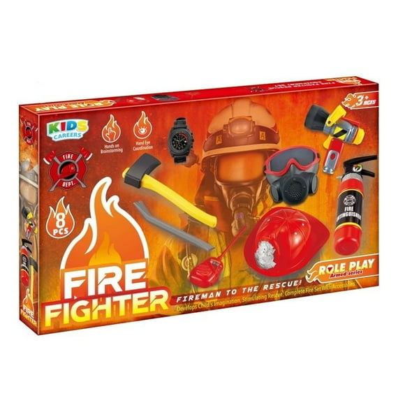 Toy Chef Fire Rescue 8 Piece Tool Set