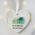 thumbnail image 6 of ZLBDYG Personalizable Friendship Heart 2D Acrylic Ornament Collection - Christmas Tree Decor Souvenir for Best Friends, Engravable Keepsake for Holiday Gift Exchange, 6 of 9