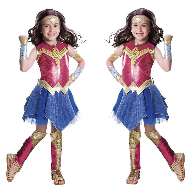 Disfraz de Mujer Maravilla para niños y niñas, disfraz de fiesta de Dc, disfraces de Halloween