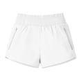thumbnail image 5 of Tsesme Women’s Sport Shorts with Zip Pockets Lightweight Quick Dry Workout Yoga Shorts Elastic High Waisted Loose Running Shorts,White,M, 5 of 6