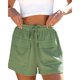 thumbnail image 1 of Pantalones Cortos De Verano Pantalones cortos cómodos para mujer Traje de vacaciones de cintura alta elástico (Verde L) Cgtredaw Para estrenar, 1 of 1
