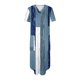 thumbnail image 2 of Vestido de Manga Corta para las Mujeres, Vestido Casual de Cuello en V de Bolsillo de Impresión de Moda Sexy Hecho de Poliéster Ligero para el Verano, Vestido de Verano para las Mujeres, 2 of 5