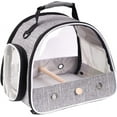 Halinfer Small Bird Carrier, Clear Bird Travel Carrier for Parakeet