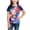 Pink, variant on Cethrio 4th of July T-shirts for Girl, Casual Crew Neck Party Short Sleeve Summer Tops Beige Size 6