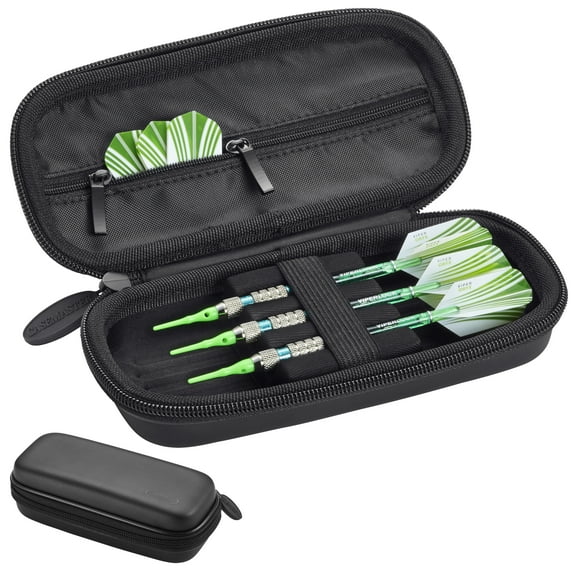 Casemaster Warden Dart Case, Holds 3 Darts and Accessories, Black