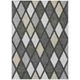 thumbnail image 2 of Addison Rugs Chantille Indoor/Outdoor Transitional Diamonds Gray Washable Rectangle Rug, 9' x 12', 2 of 6