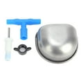 thumbnail image 3 of 10 Sets Stainless Steel Rabbit Drinker Drinking Water Bowl Feeding Accessories for Marten Fox(One Piece Tee Connector ), 3 of 8