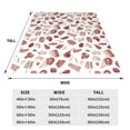 thumbnail image 3 of Bixox Fleece Blanket Different Meat Pattern Super Soft Double-Sided Microfiber Flannel Blanket for Sofa, Bed, Couch,Suitable for All Seasons - 60"x50", 3 of 5