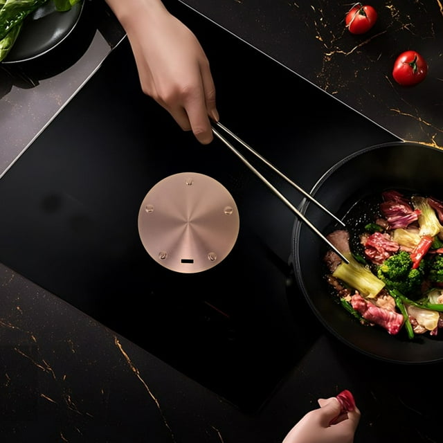 COMPUKAS Thermal Conduction Plate Rose Gold Induction Diffuser Plate Round 1Pcs