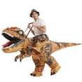 thumbnail image 5 of GOOSH 63 inch Inflatable Dinosaur Costumes for Adults, Blow Up Dinosaur Costume Adult Size, Funny Halloween Costumes for Adults Men Women Unisex Halloween Party Cosplay, 5 of 7