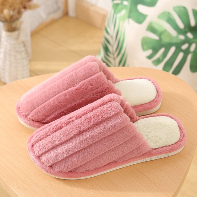 Fankiway Mode Femmes Décontracté Bout Rond Confortable Décontracté Tongs en Peluche Chaussures d'Intérieur Pantoufles pour Femmes Liquidation Sandales d'Été pour Femmes