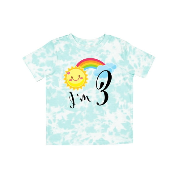 Inktastic I'm 3 Third Birthday Sun Rainbow Boys or Girls Toddler T-Shirt