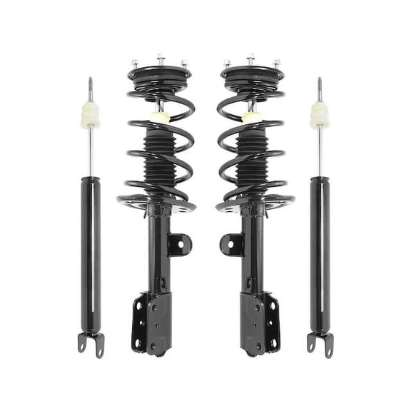Front and Rear Suspension Strut Coil Spring and Shock Absorber Assembly Kit - 4 Piece - Compatible with 2013 - 2018 Ford Explorer AWD (From 9/4/2012 Vehicle Production) 2014 2015 2016 2017