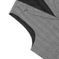 thumbnail image 3 of Cloudstyle Men's Single-Breasted Checkered Vest, Notch Lapel Sleeveless Jacket with Adjustable Back & Side Pockets, 3 of 12