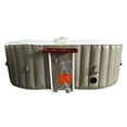 thumbnail image 3 of ALEKO 145 Gallon 2 Person Brown Oval Inflatable Jetted Hot Tub with Cover, 3 of 13