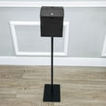 thumbnail image 6 of Black Metal Donation Box Floor Stand Lobby Foyer Tithes & Offering Suggestion Collection Ballot Box 11065+11118-BLACK-NF, 6 of 8