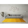 thumbnail image 3 of Ahgly Company Indoor Rectangle Abstract Yellow Modern Area Rugs, 7' x 9', 3 of 4