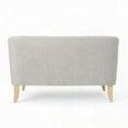 thumbnail image 4 of High-Density Foam & 100% Polyester Loveseat Featuring Beautiful Flared Legs and Clean Lines for a Mid-Century Modern Look, 4 of 11