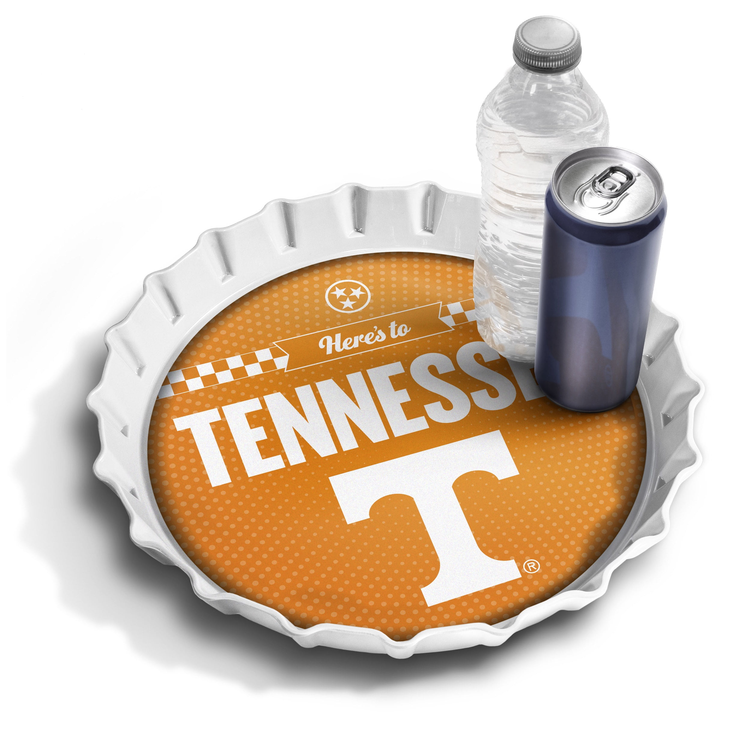YouTheFan NCAA Tennessee Volunteers Bottle Cap Serving Tray