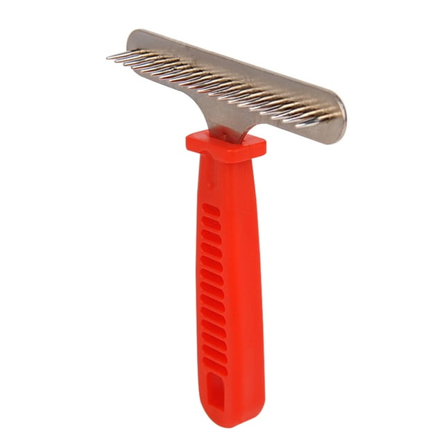 Minkissy Detangler Brush Dematting Tool for Dogs Ergonomically Comfortable Grip Remove Debris 1Set