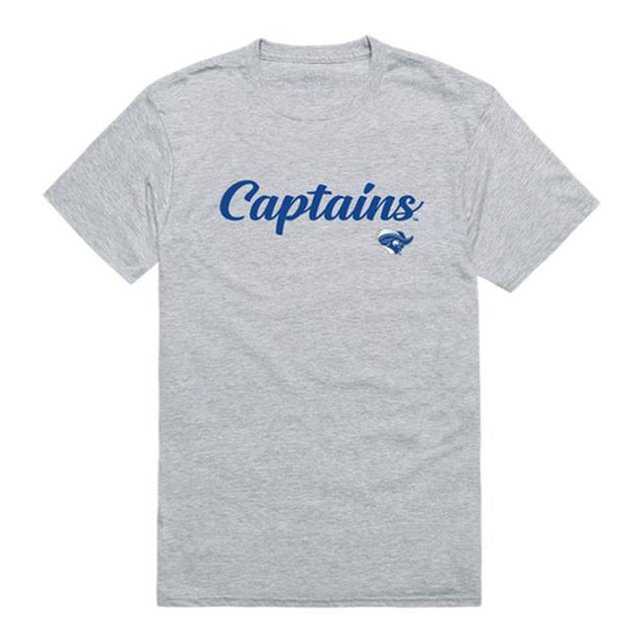 W Republic 554-279-HGY-04 Christopher Newport University Mens Script T-Shirt, Heather Gray - Extra Large