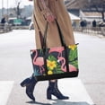 thumbnail image 4 of FORMRS Canvas Laptop Tote Bag for Women with 15.6" Computer Compartments Shoulder Handbag, Flamingo Pattern, 4 of 7