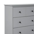 thumbnail image 5 of Walker Edison Classic Modern 6-Drawer Solid Wood Dresser, Grey, 5 of 18