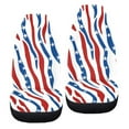 thumbnail image 6 of ZIATUBLE Zebra Print Car Seat Covers Full Set of 2 American Flag High Back Bucket Seat Covers for 4 of July Breathable Interior Vehicle Seat Protectors Automotive Accessories for SUV Sedan Van, 6 of 7
