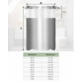 thumbnail image 6 of No Hook Shower Curtain with Snap in Liner, Grey and White Gradient Hotel Shower Curtains for Bathroom, Washable Shower Curtain Liner Set with Mesh Top Window, 36"x78", 6 of 6