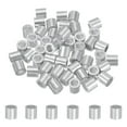 thumbnail image 1 of 50Pcs 1/4" Aluminum Crimping Loop Sleeve for Wire Rope and Cable, Round, 1 of 6