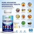 thumbnail image 2 of Suplemento Pure Lungs Support, limpiador pulmonar 10 en 1, 60 cápsulas, 2 of 8