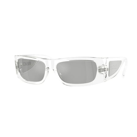 Versace Sunglasses VE4482 1488V 57mm Crystal / Clear Mirror Silver Lens