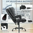 Hoffree Massage Office Chair Ergonomic Computer Desk Chair Big and Tall