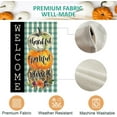 thumbnail image 5 of SM-XLHN Fall Thanksgiving Garden Flag 12.5 x 18 Inch Double Sided Burlap Fall Thankful Grateful Blessed Pumpkins Welcome Buffalo Plaid Small Yard Flag Holiday Seasonal Outdoor Outside Decoration, 5 of 6