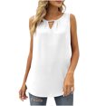 thumbnail image 1 of Moda mujer verano sin mangas Color sólido Causul espalda descubierta blusa Tops Fridja  gh1760, 1 of 3