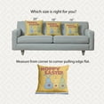 thumbnail image 3 of 18" x 18" Simply Daisy Hoppy Easter Indoor/Outdoor Pillow, Daffodil Yellow Qty 1, 3 of 6