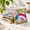 Square, variant on Round Rainbow Agate Coasters Set of 4, Crystal Stone Drink Coasters with -Plated Edge, Home Decor