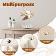 thumbnail image 6 of Swallow Mirror Wall Decor, Swallow Design Wall Mounted Sculptures, Retro Decorative Bug Insects Animals Beetle Mirrors, Creative Butterfly Home Decor for Living Room Bedroom(Swallow), 6 of 10