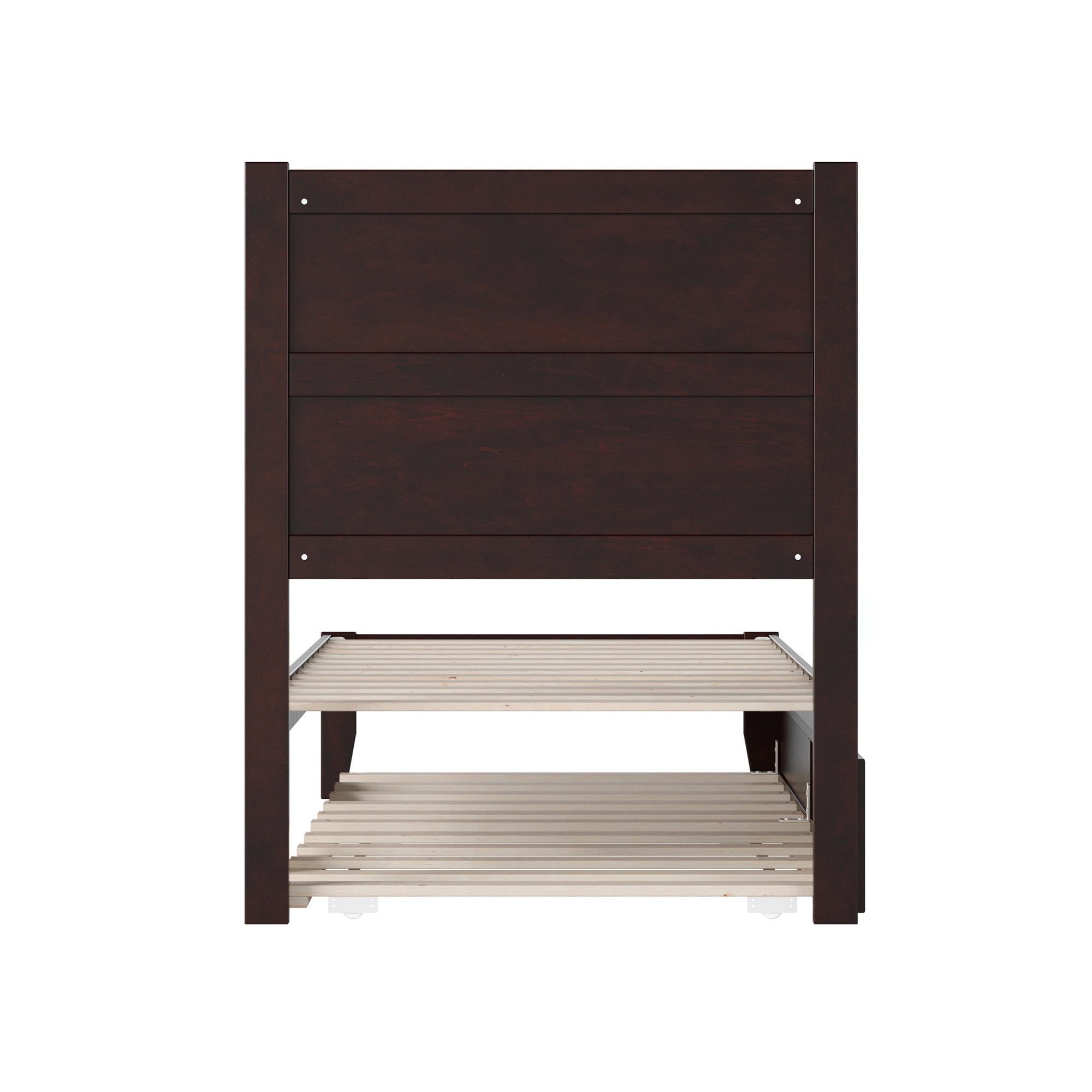 AFI NoHo 14" Twin Wood Platform Bed Frame with Twin Trundle, Espresso