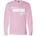 thumbnail image 3 of Inktastic Just a Montana Girl Born and Raised Long Sleeve T-Shirt, 3 of 5